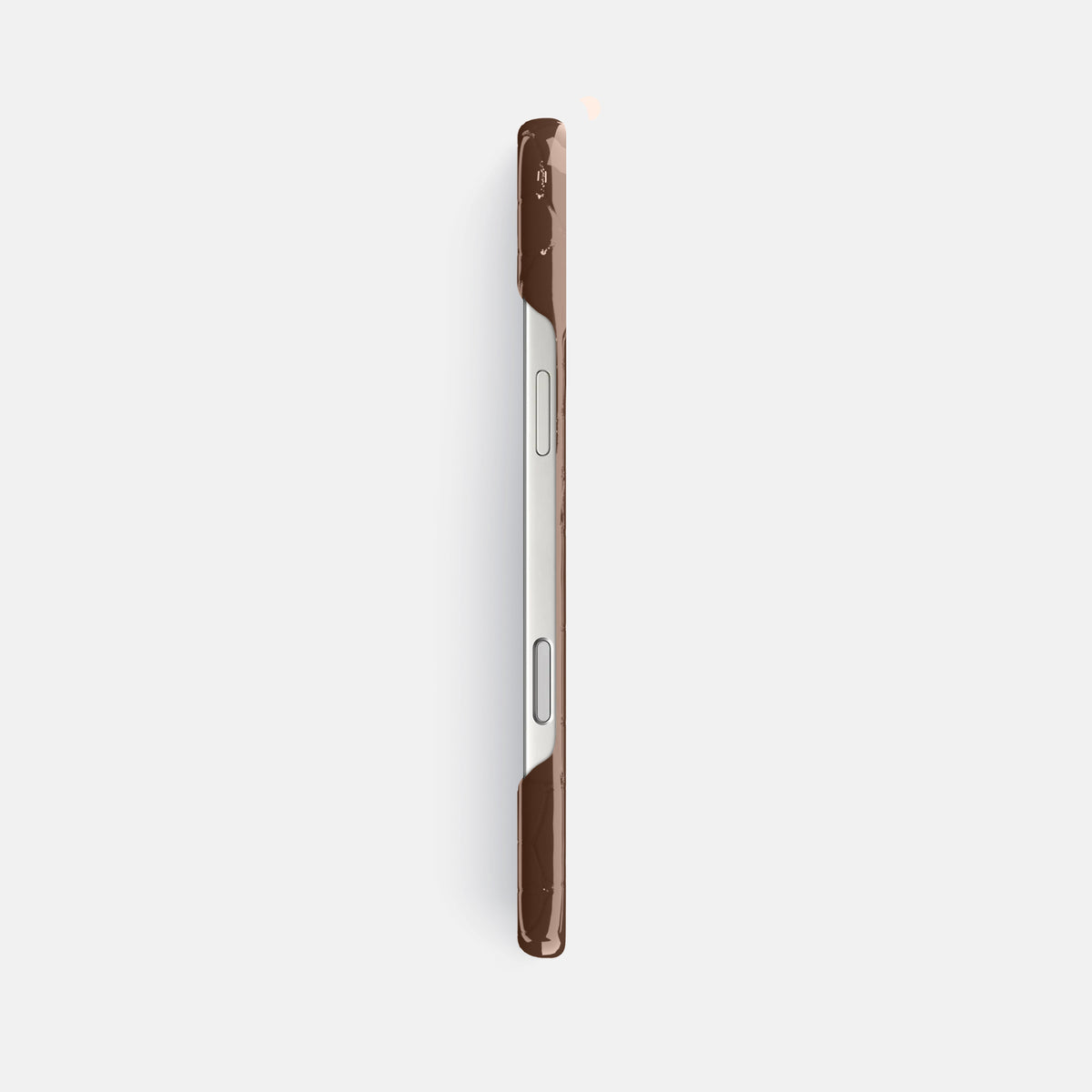 Slim Case For iPhone 17 Pro Max In Shiny Alligator -3 | Brown