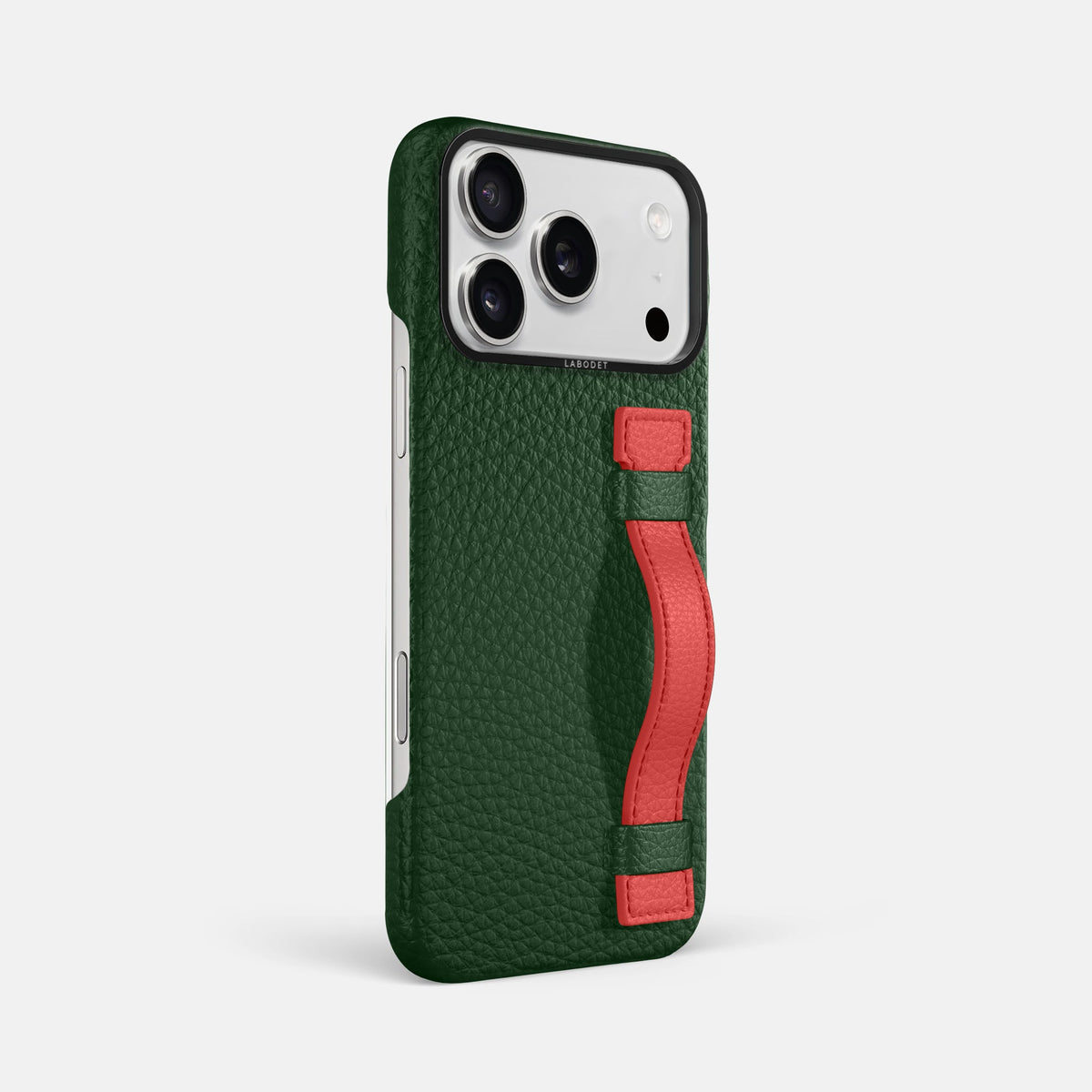 Handle Case Coloré For iPhone 18 Pro Max In Calf -2 | Dark-Green-Black