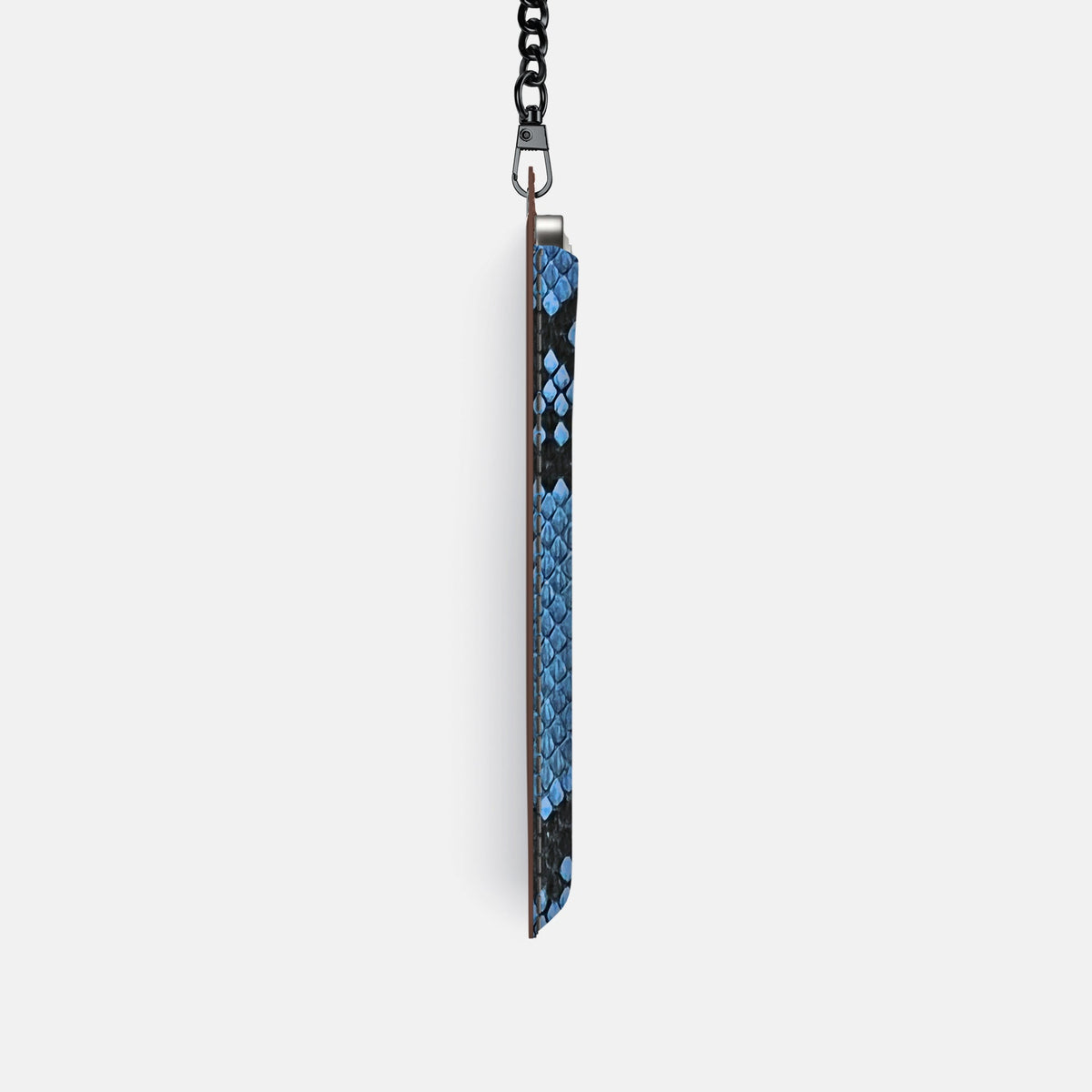 Crossbody Bag For iPhone 18 Pro In Deluxe Python -4 | Blue-Jeans-Black