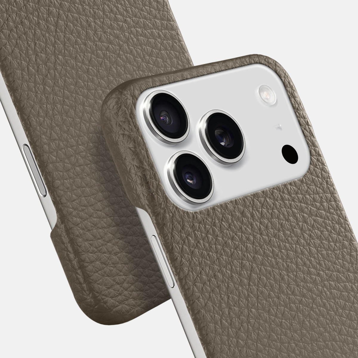 Slim Case For iPhone 17 Pro Max In Calf -6 | Taupe