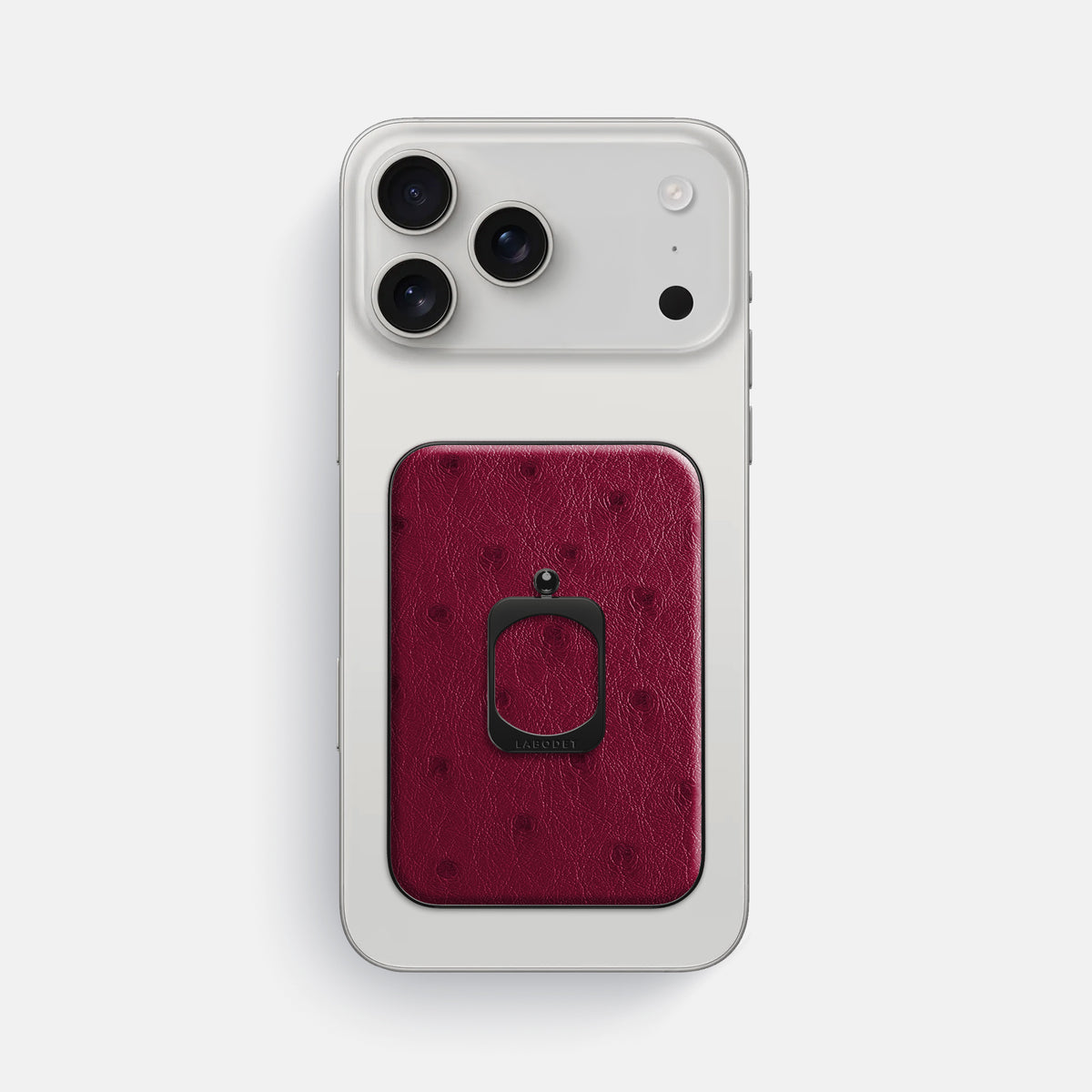 MagSafe Ring For iPhone 17 Pro Max In Ostrich -2 | Bordeaux-Black