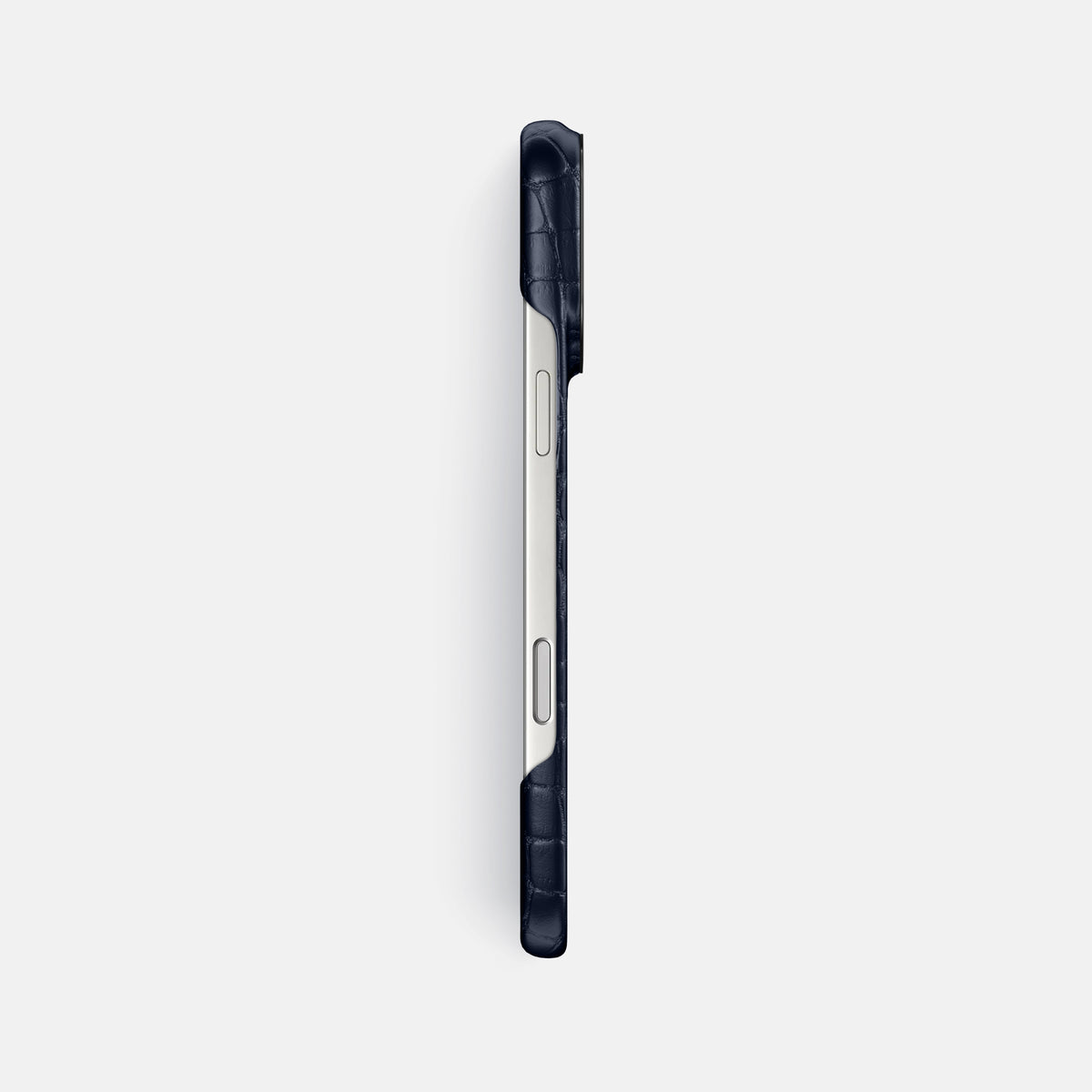 Classic Case For iPhone 17 Pro Max In Alligator -3 | Navy-Blue-Black