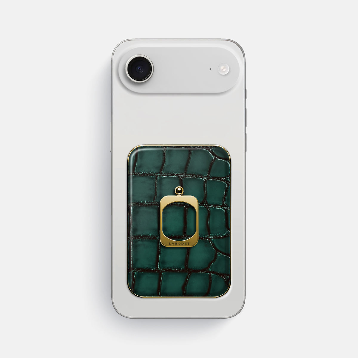 MagSafe Ring For iPhone 17 Air In Patina Alligator -2 | Green-Gold