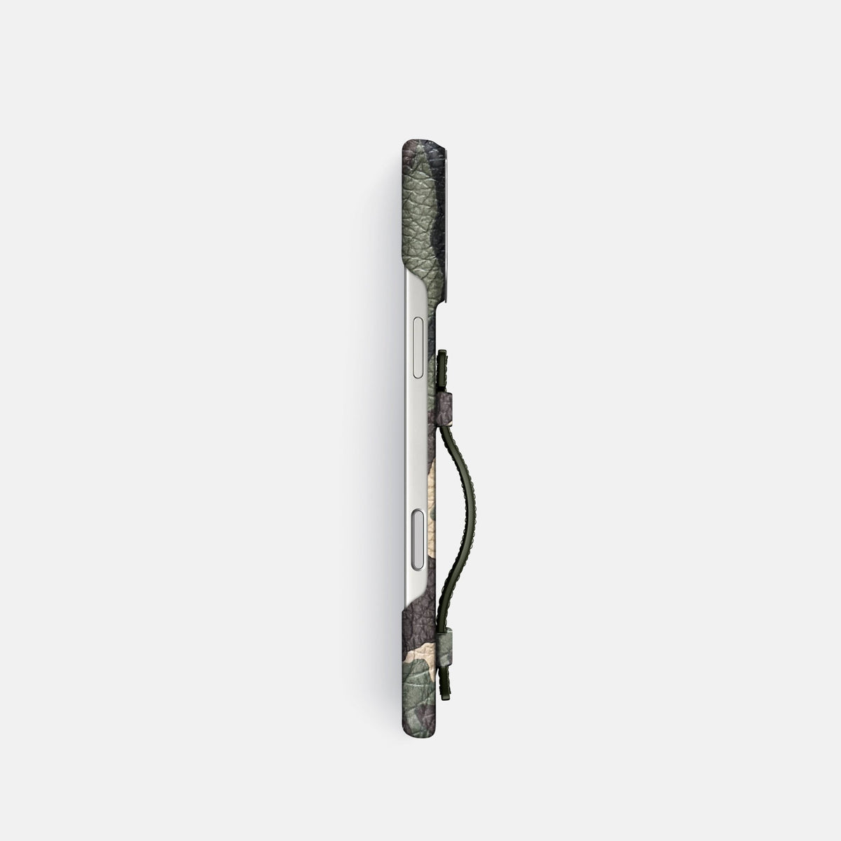 Handle Case For iPhone 18 Pro In Calf -3 | Camouflage-Steel