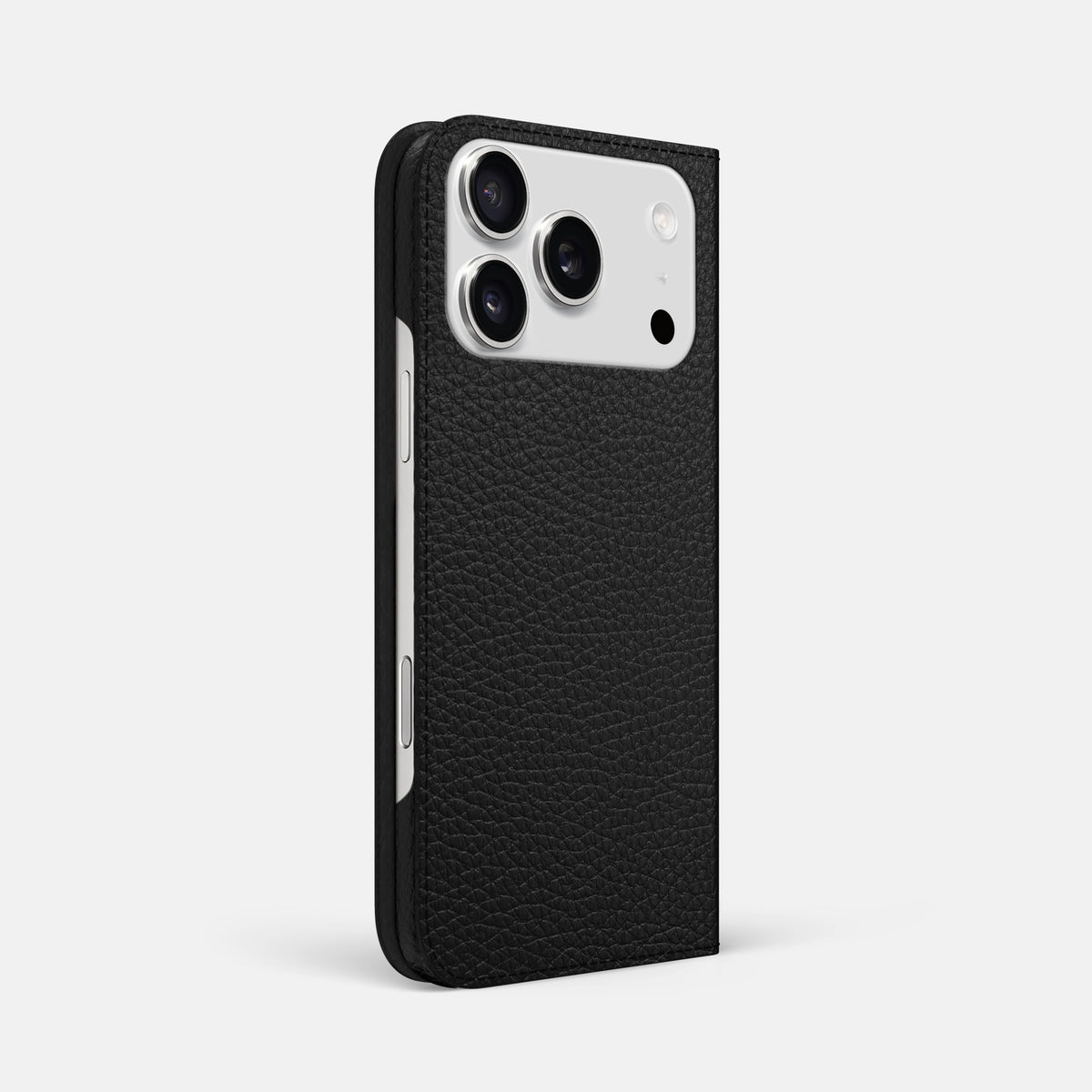 Folio Slim Case For iPhone 17 Pro Max In Calf -1 | Black