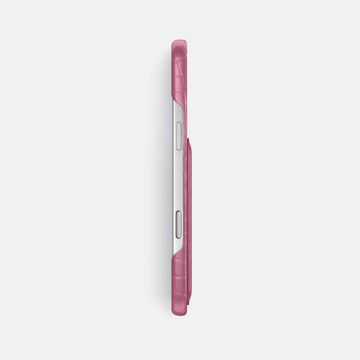 Slim Card Case For iPhone 17 Pro Max In Alligator -3 | Pink-Lagoon