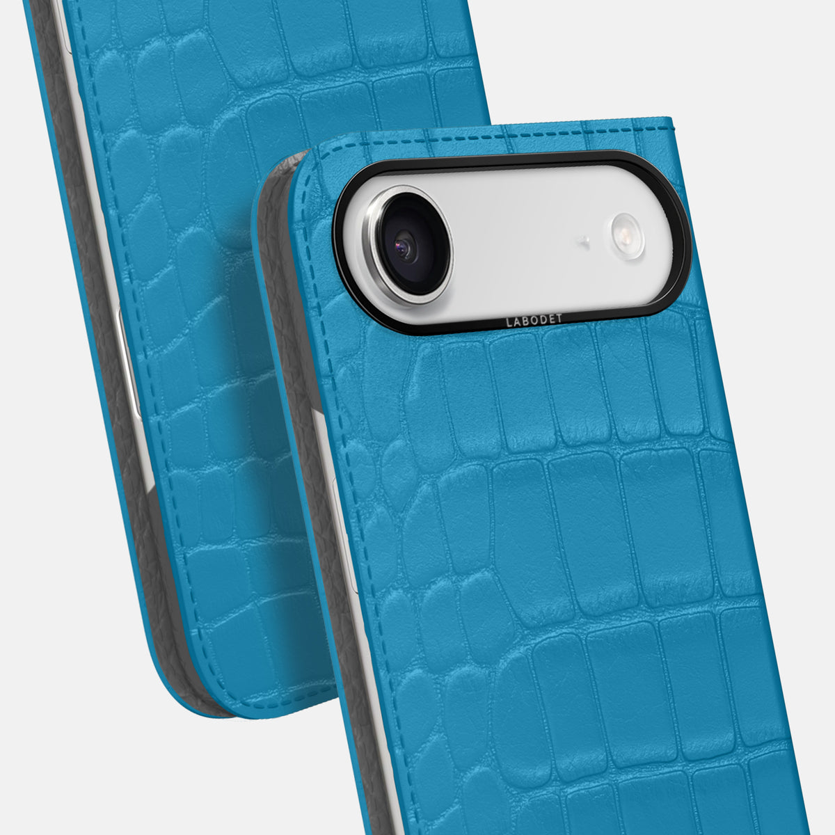 Folio Case For iPhone 17 Air In Alligator -5 | Curaçao-Blue-Black