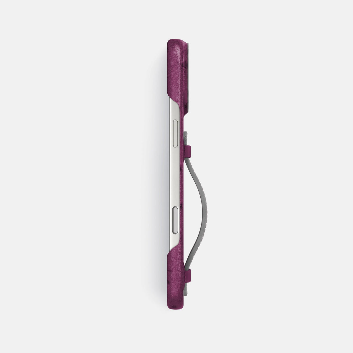 Center Handle Coloré For iPhone 18 Pro Max In Ostrich -2 | Purple-Steel
