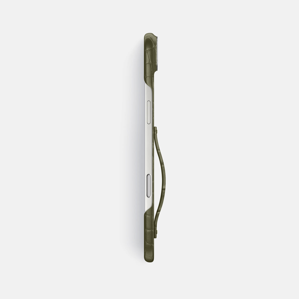 Finger Case For iPhone 17 Air In Alligator -3 | Kaki-Green-Steel