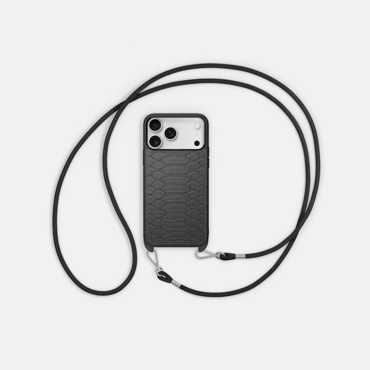 Crossbody Sport Case For iPhone 18 Pro Max In Python -5 | Grey