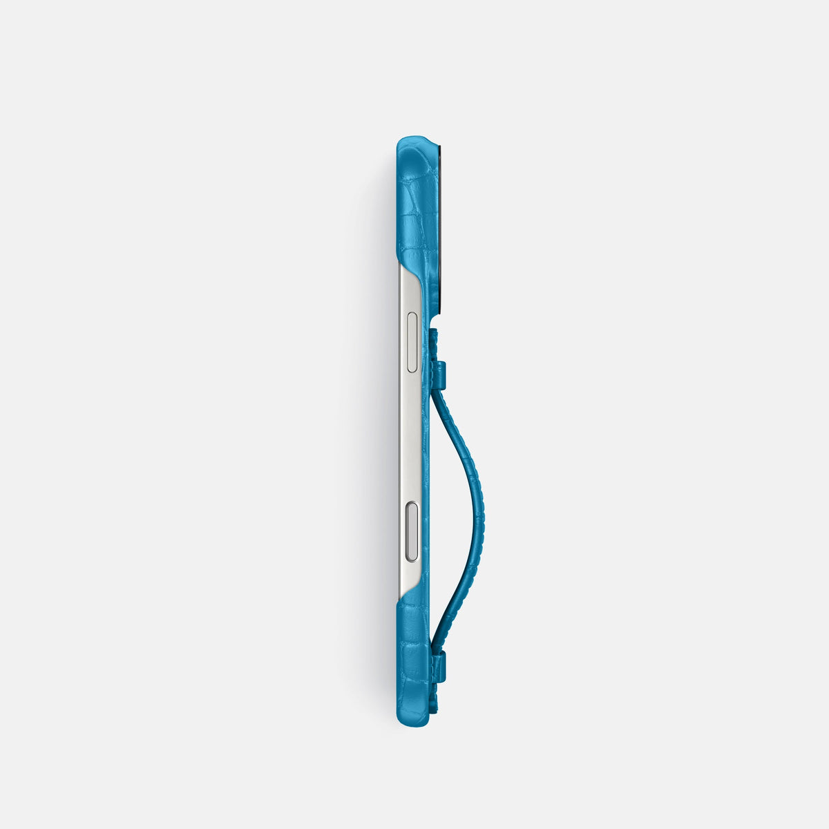 Center Handle For iPhone 18 Pro In Alligator -3 | Curaçao-Blue-Black