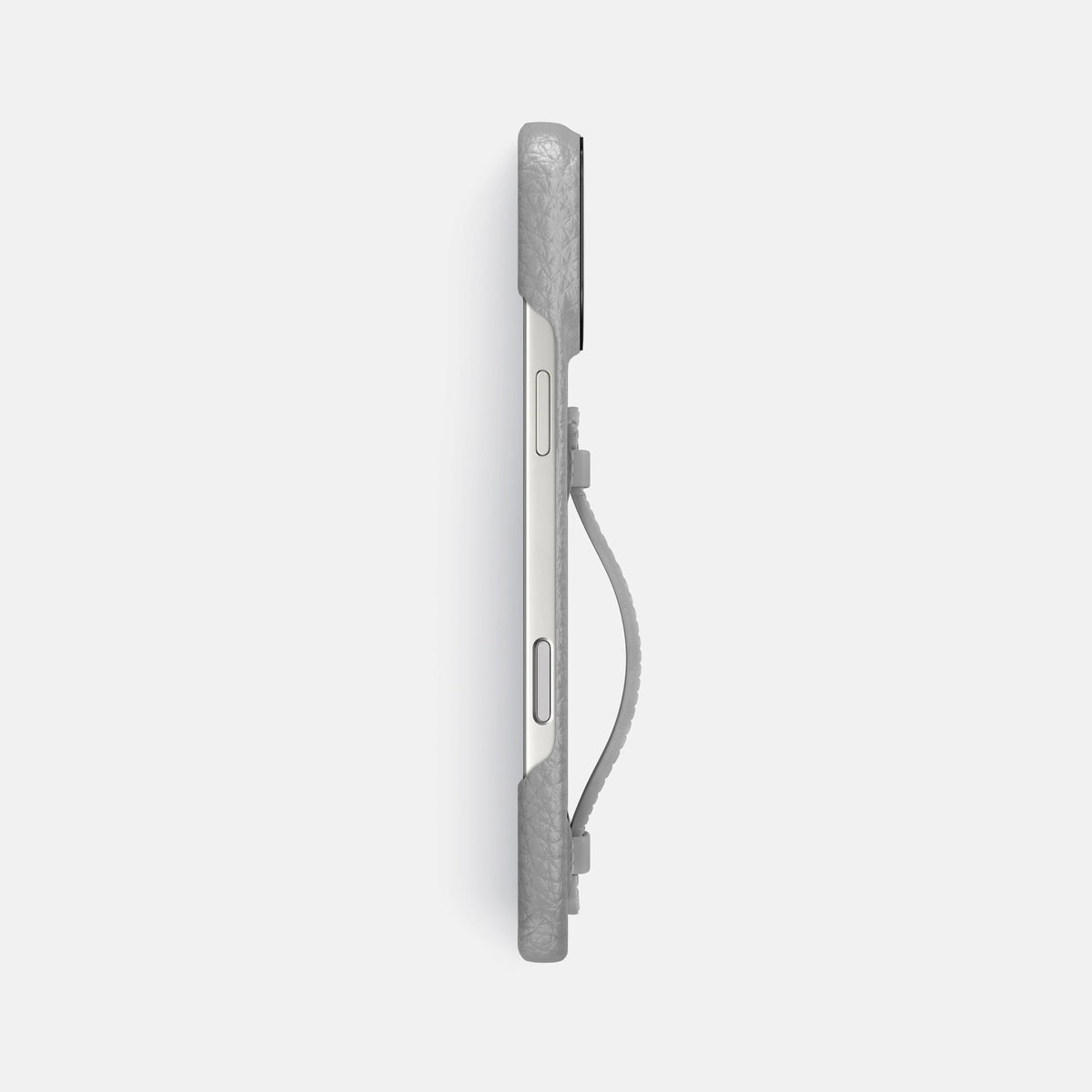 Center Handle For iPhone 18 Pro Max In Calf -2 | Nuage-Black