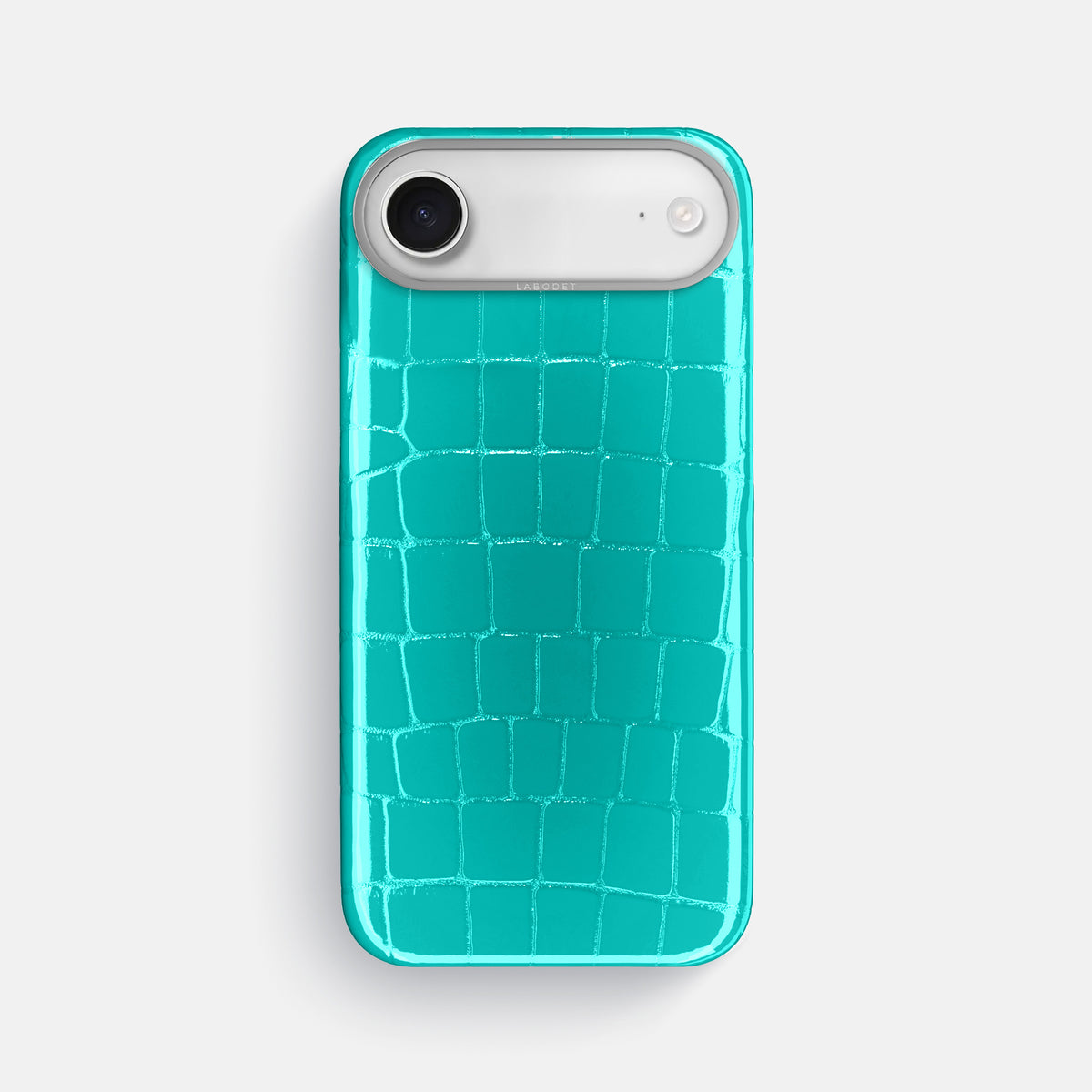 Classic Case For iPhone 17 Air In Shiny Alligator -1 | Mint-Steel