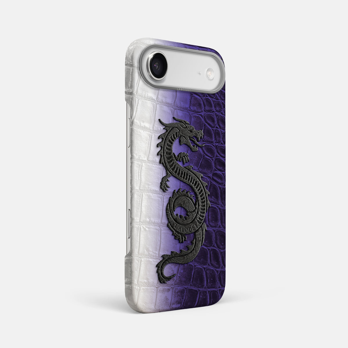 Classic Case With Carbon Dragon For iPhone 17 Air In Himalayan Crocodile -2 | Purple-Steel
