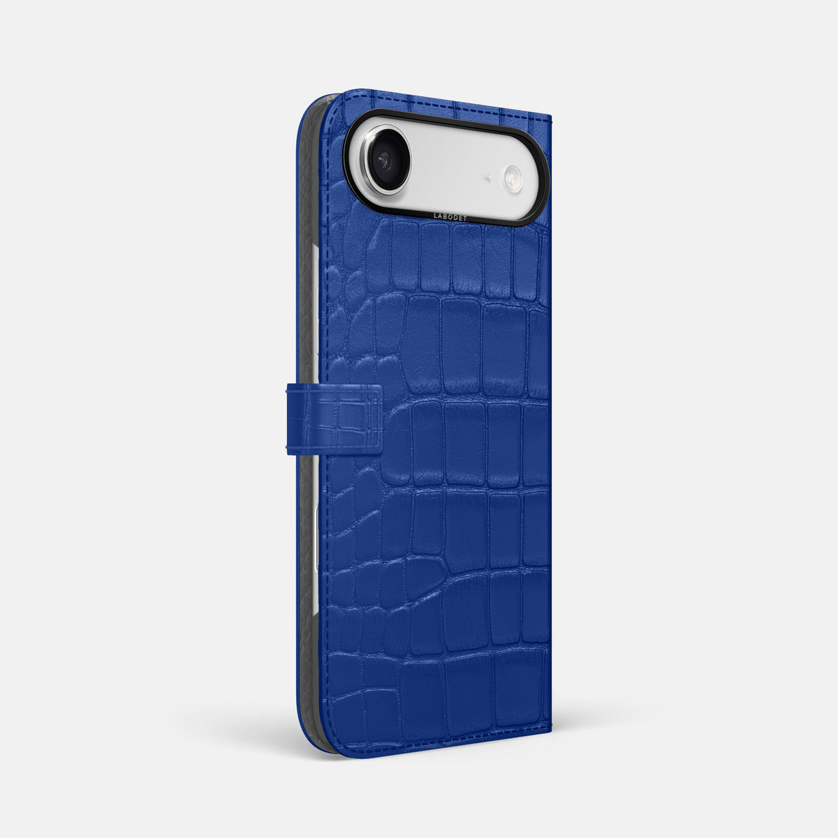 Folio Case with Clasp For iPhone 17 Air In Alligator -1 | Royal-Blue-Black