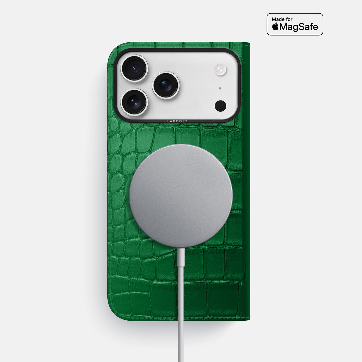 Folio Case For iPhone 17 Pro Max In Alligator -3 | Forest-Green-Black