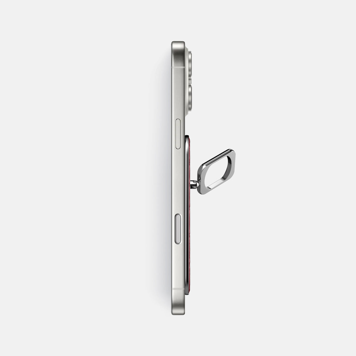 MagSafe Ring For iPhone 17 Pro Max In Alligator -3 | Burgundy-Steel