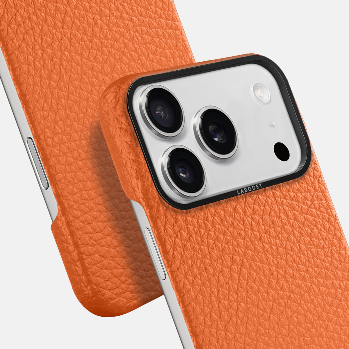 Classic Case For iPhone 18 Pro In Calf -6 | Orange-Black