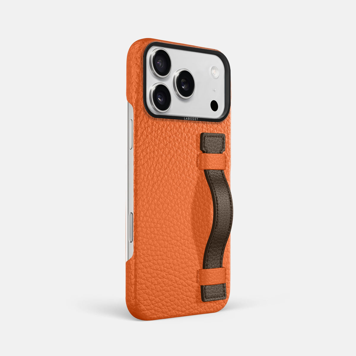 Handle Case Coloré For iPhone 18 Pro Max In Calf -2 | Orange-Black