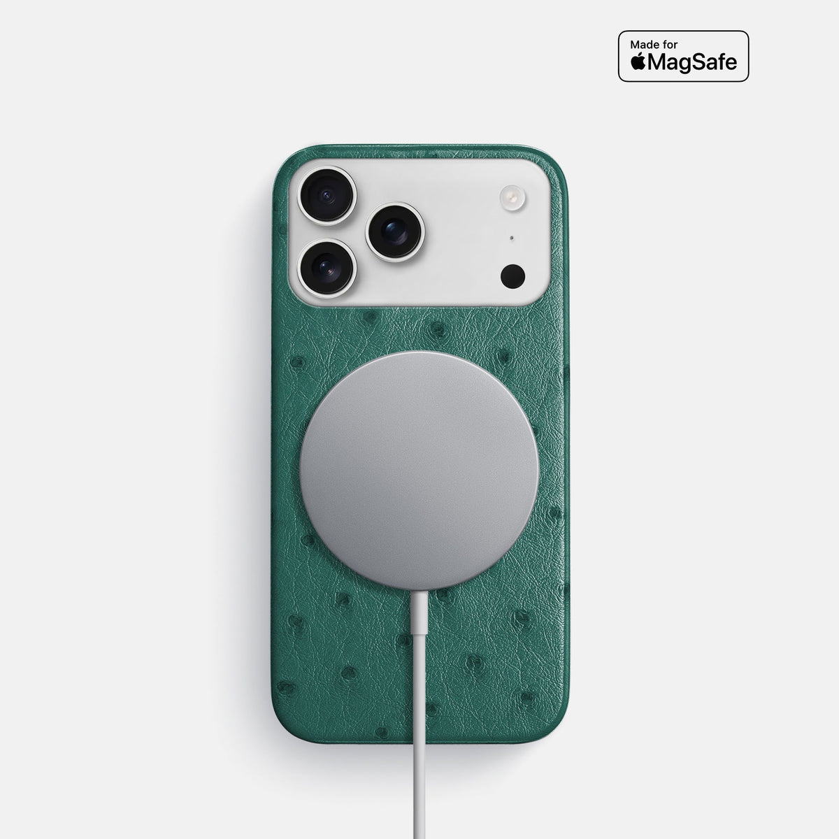 Slim Case For iPhone 18 Pro In Ostrich -5 | Forest-Green