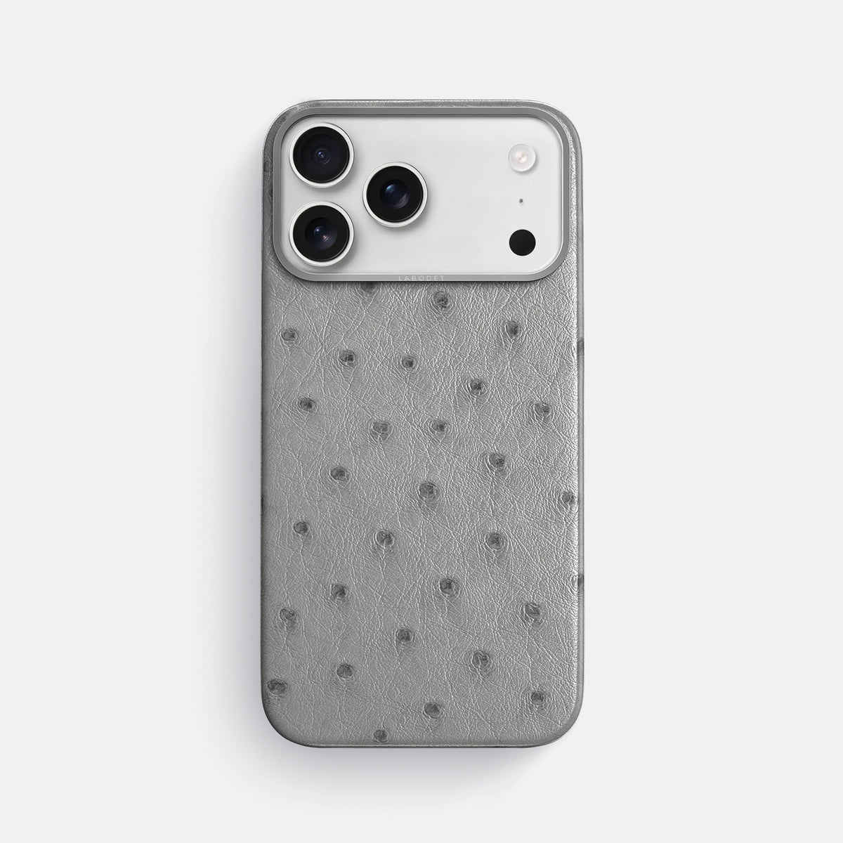 Classic Case For iPhone 18 Pro Max In Ostrich -1 | Silver-Steel