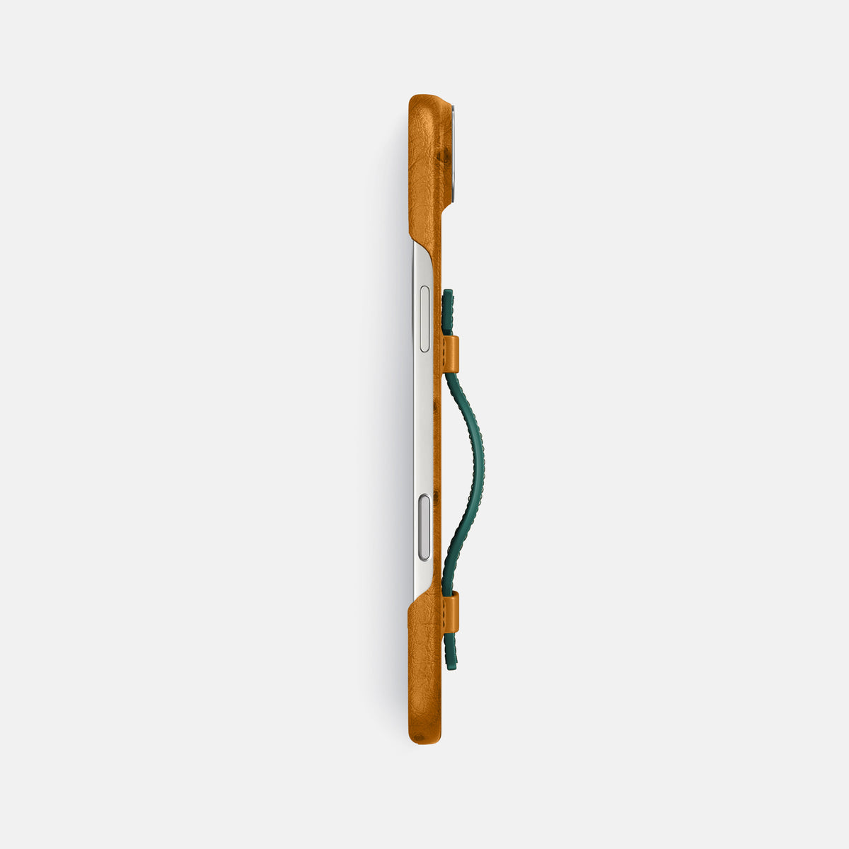 Handle Case Coloré For iPhone 17 Air In Ostrich -3 | Chestnut-Steel