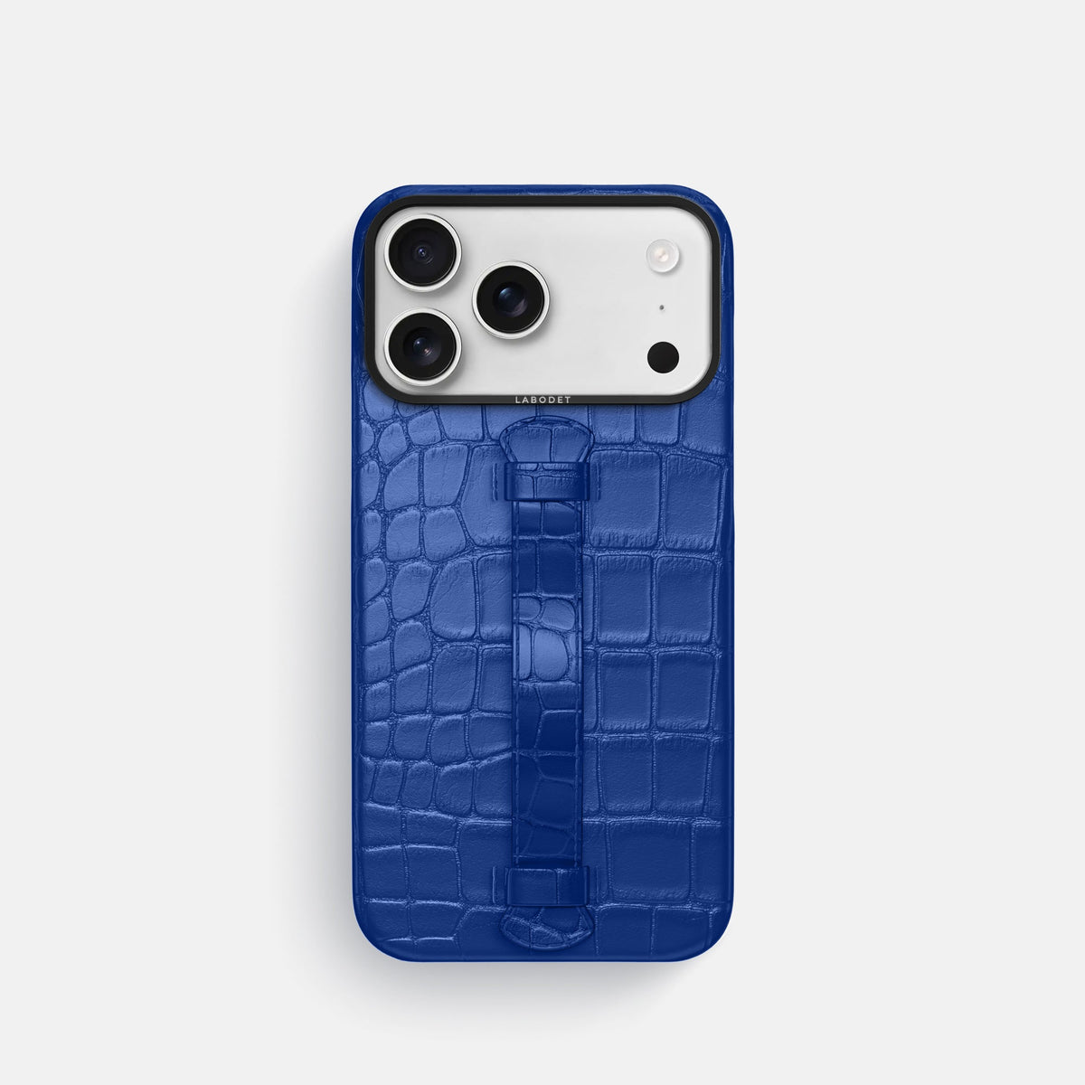 Center Handle For iPhone 18 Pro In Alligator -2 | Royal-Blue-Black