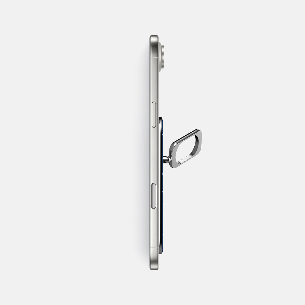 MagSafe Ring For iPhone 17 Air In Shiny Alligator -3 | Mediterranean-Steel
