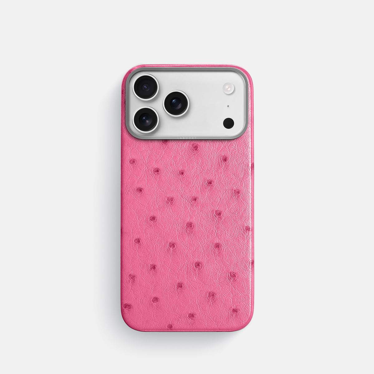 Classic Case For iPhone 17 Pro In Ostrich -1 | Pink-Steel