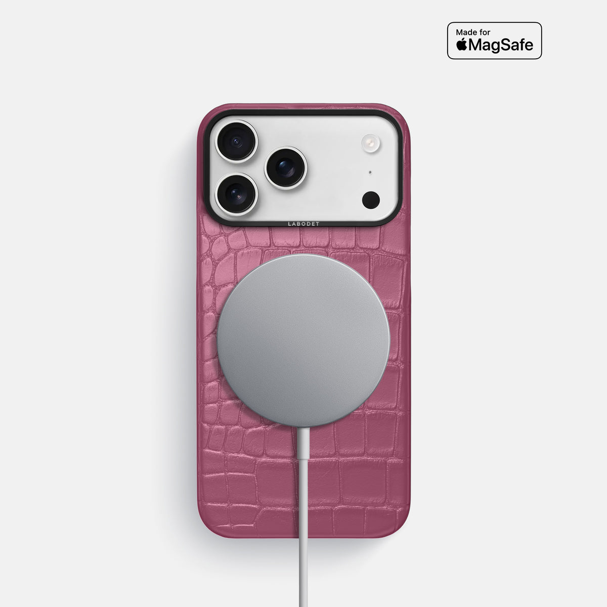 Classic Case For iPhone 17 Pro In Alligator -5 | Pink-Lagoon-Black