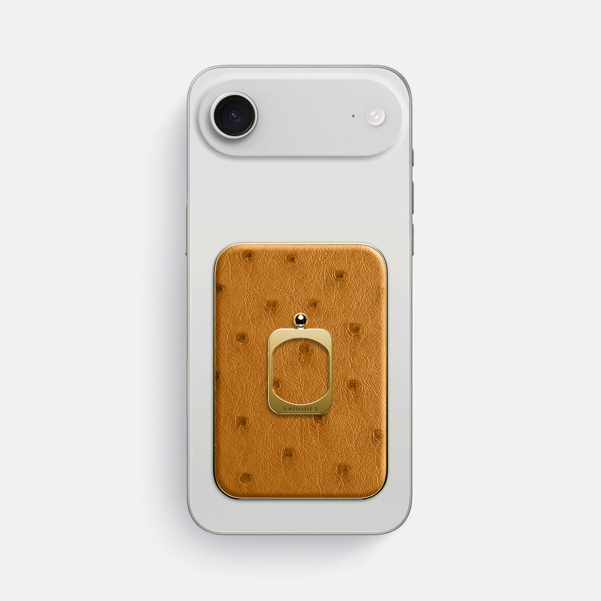 MagSafe Ring For iPhone 17 Air In Ostrich -2 | Chestnut-Gold