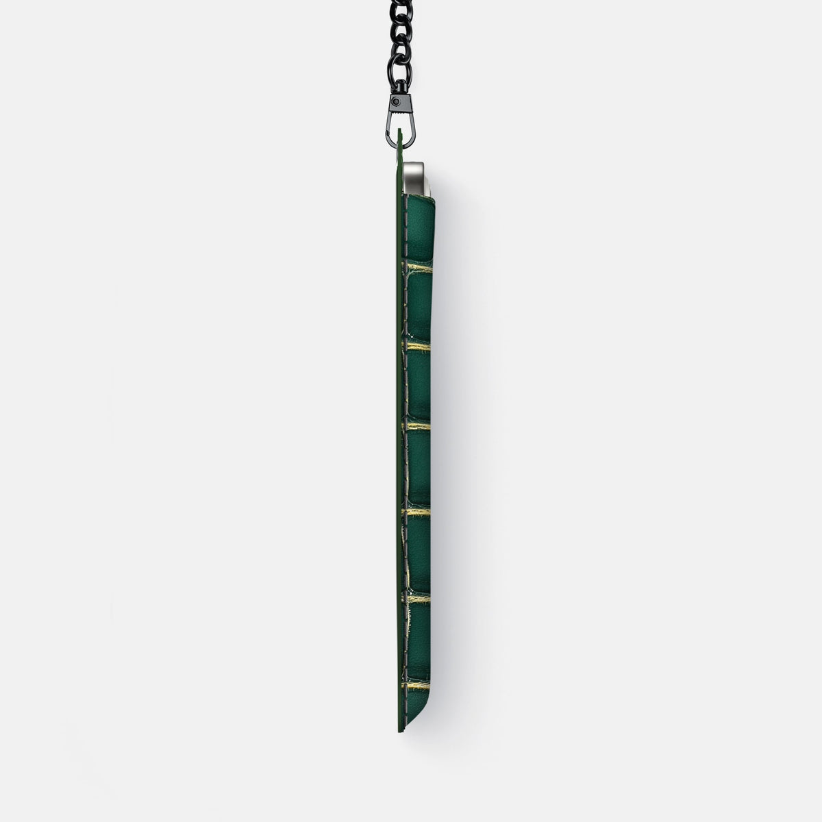 Crossbody Bag For iPhone 18 Pro Max In Patina Alligator -4 | Cambridge-Black