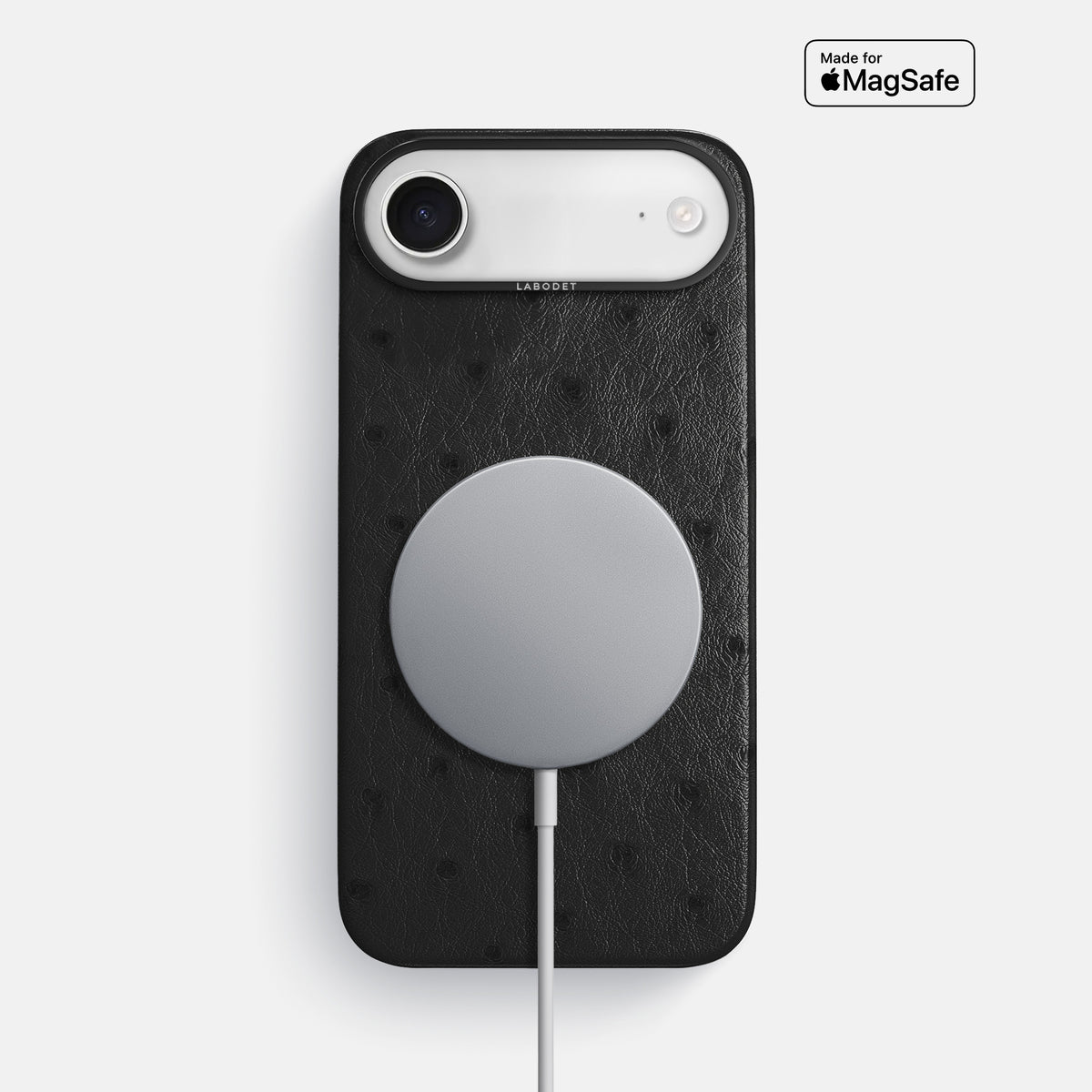 Classic Case For iPhone 17 Air In Ostrich -5 | Black-Black
