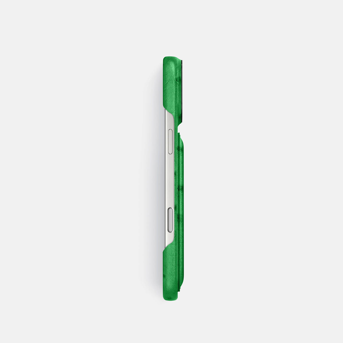 Double Card Case For iPhone 17 Pro In Ostrich -3 | Kentucky-Green-Black