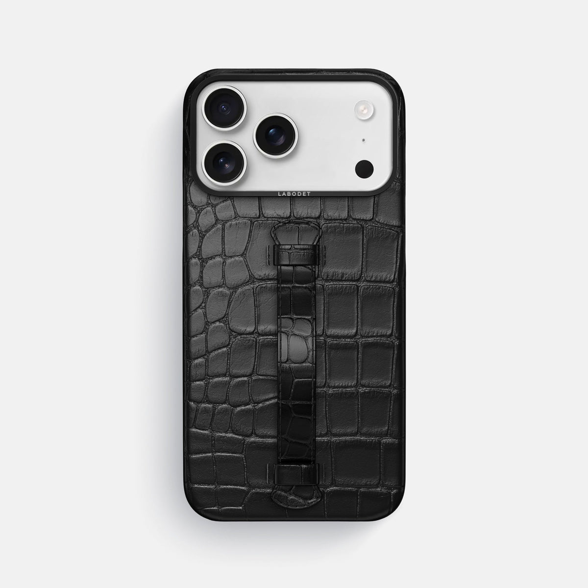 Center Handle For iPhone 18 Pro Max In Alligator -2 | Black-Black