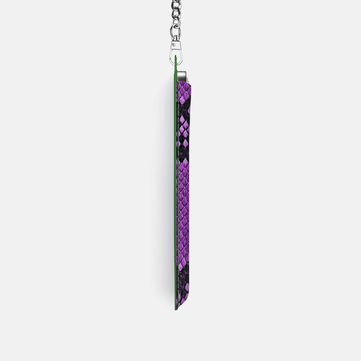 Crossbody Bag For iPhone 18 Pro In Deluxe Python -4 | Purple-Steel