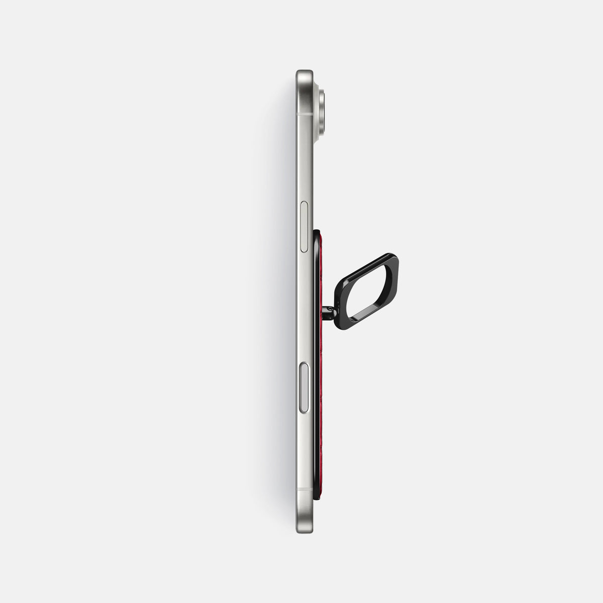 MagSafe Ring For iPhone 17 Air In Porosus Crocodile -3 | Burgundy-Black