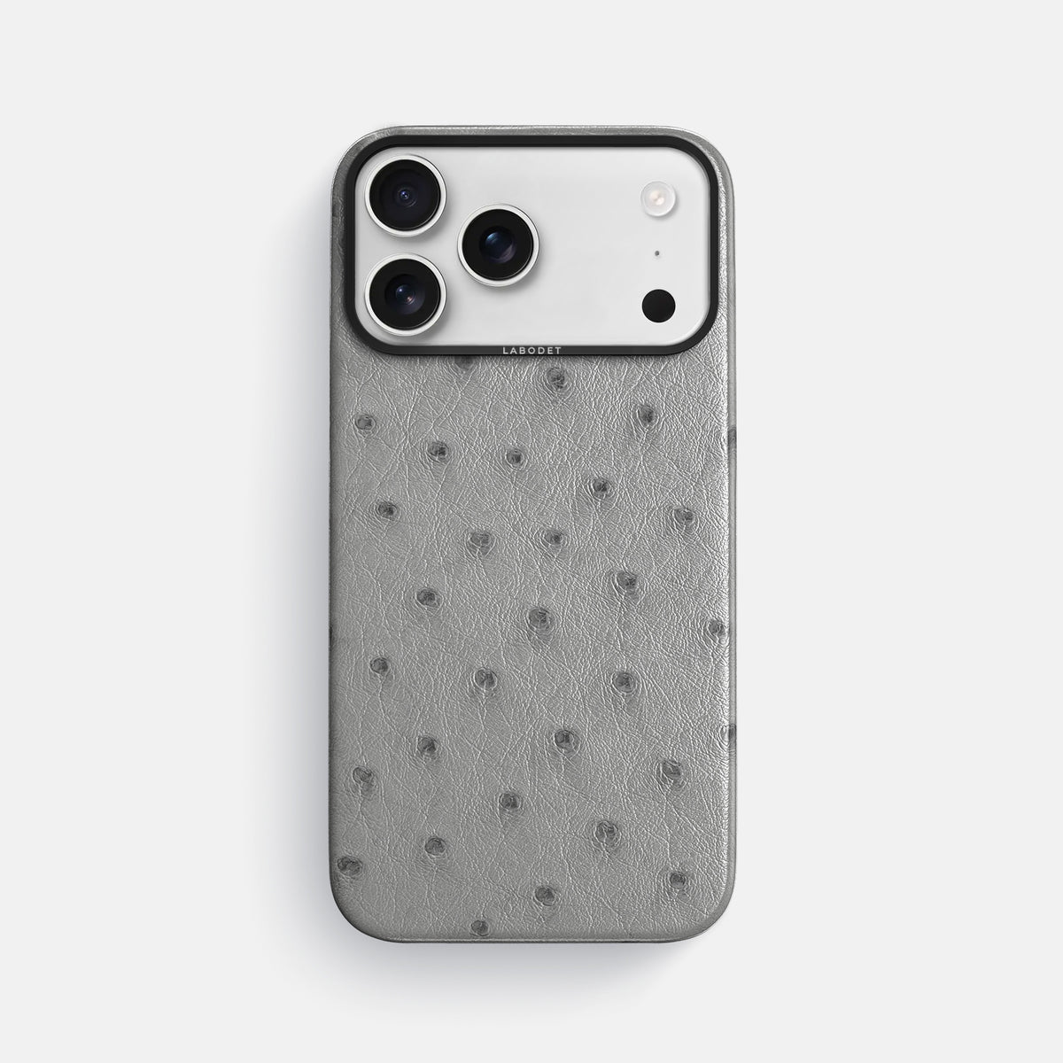 Classic Case For iPhone 17 Pro Max In Ostrich -1 | Silver-Black