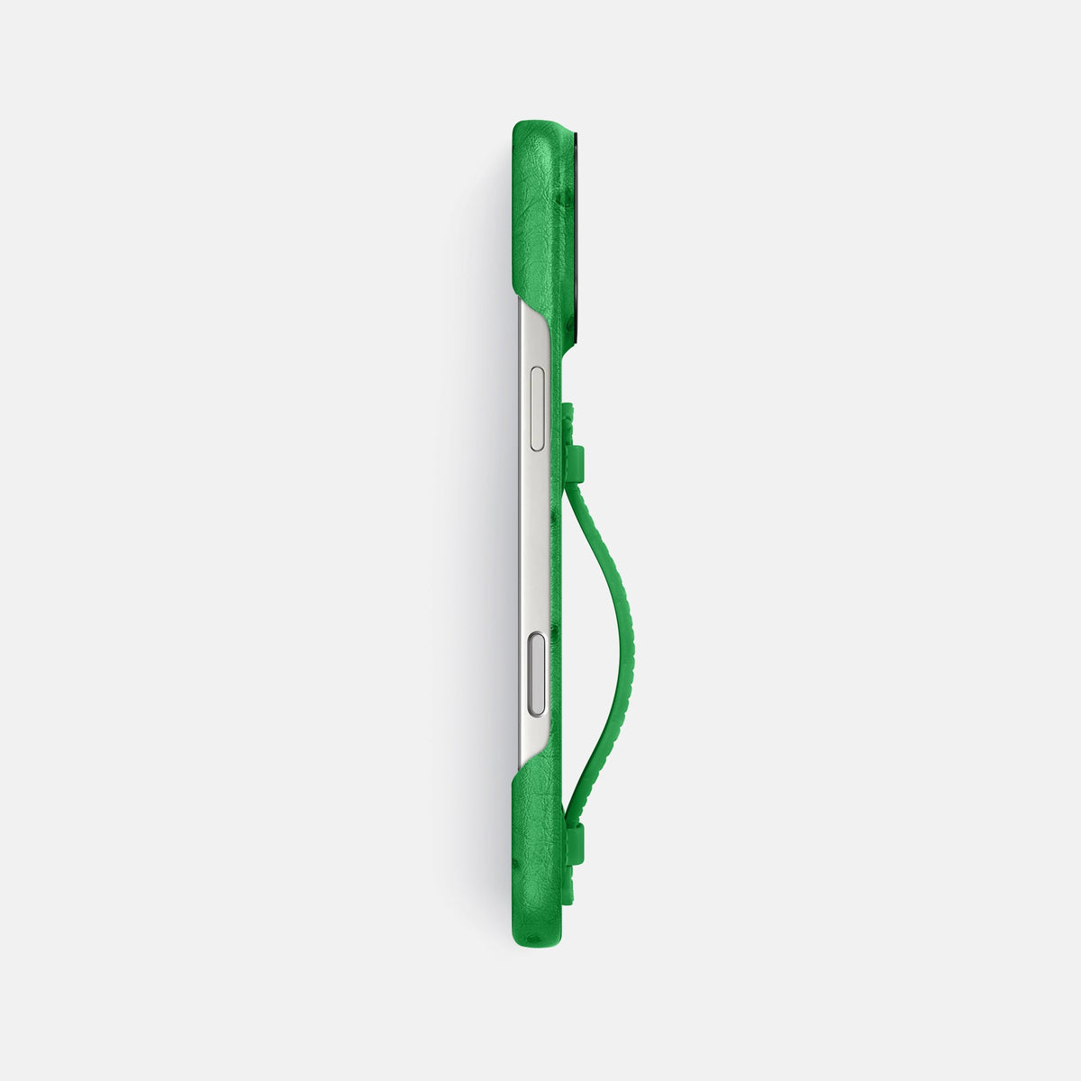 Center Handle For iPhone 18 Pro Max In Ostrich -2 | Kentucky-Green-Black