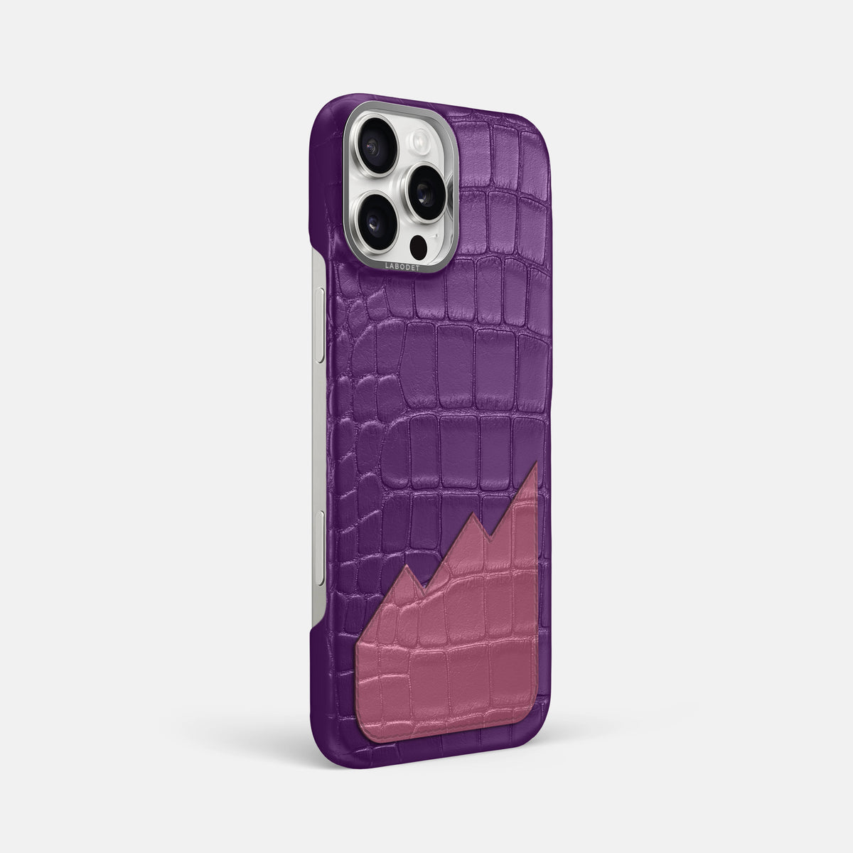 Classic Case With UpOnly For iPhone 16 Pro Max In Alligator -2 | Purple-Steel