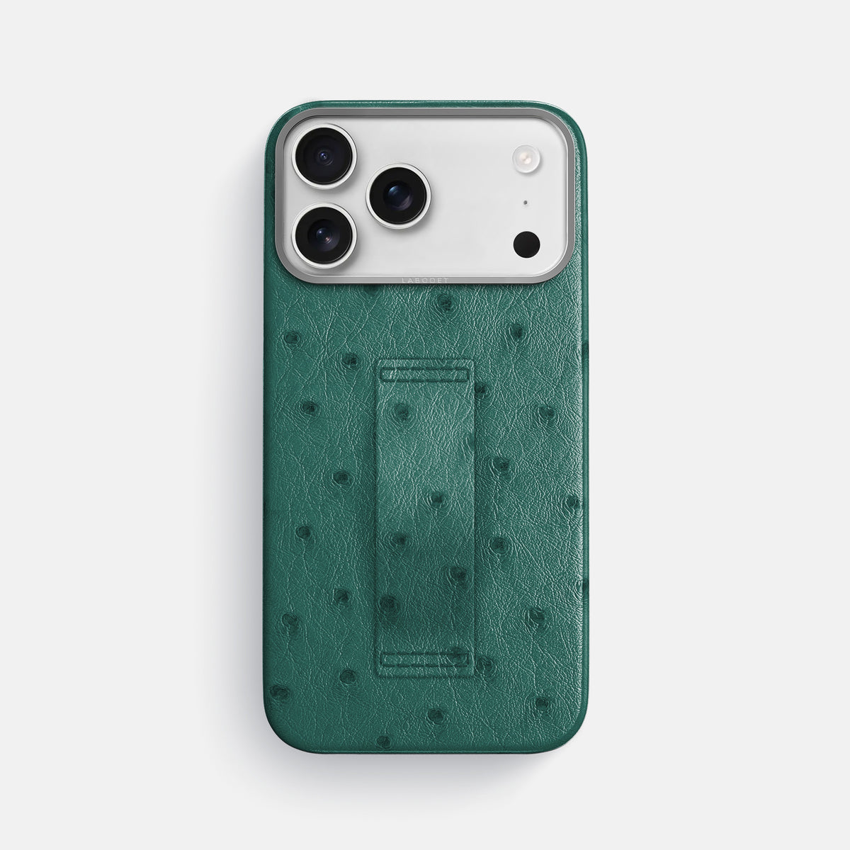 Finger Case For iPhone 17 Pro Max In Ostrich -1 | Forest-Green-Steel