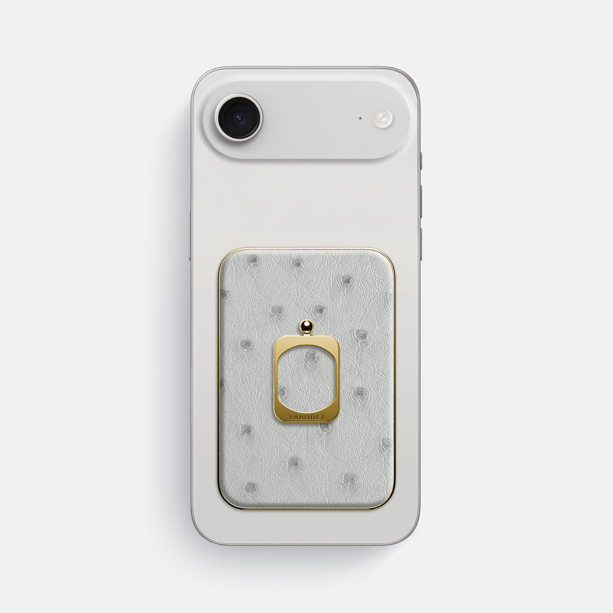 MagSafe Ring For iPhone 17 Air In Ostrich -2 | White-Gold