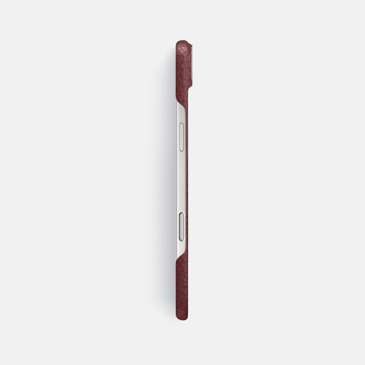 Classic Case For iPhone 17 Air In Calf -3 | Bordeaux-Steel