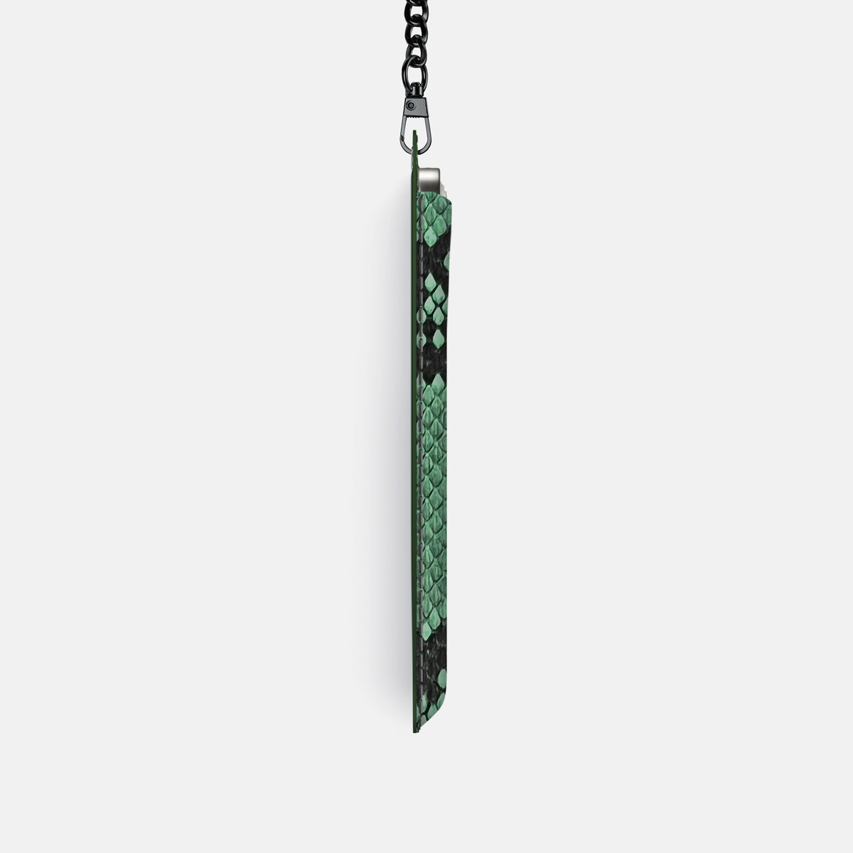 Crossbody Bag For iPhone 17 Pro In Deluxe Python -4 | Forest-Green-Black