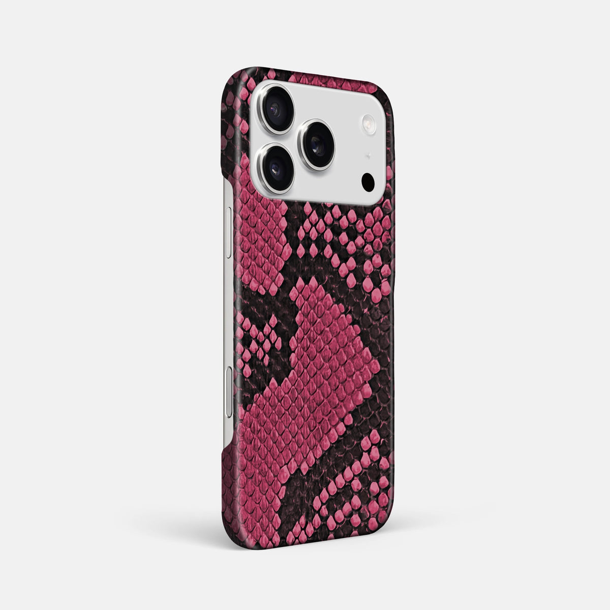 Slim Case For iPhone 18 Pro Max In Deluxe Python -2 | Burgundy