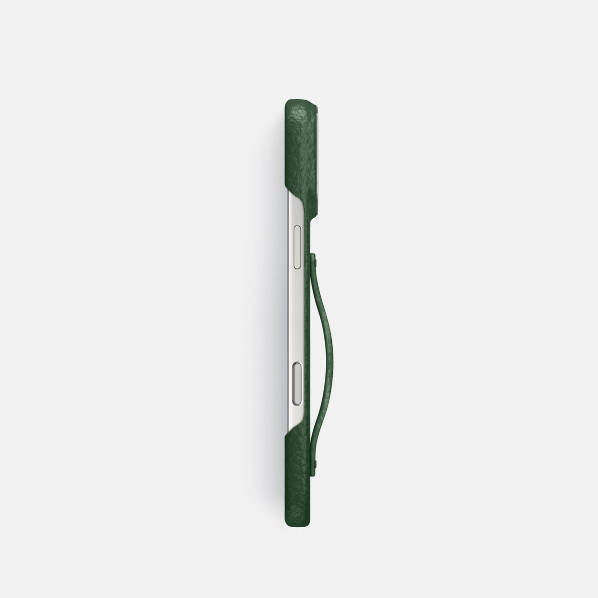 Finger Case For iPhone 17 Pro In Calf -3 | Dark-Green-Steel