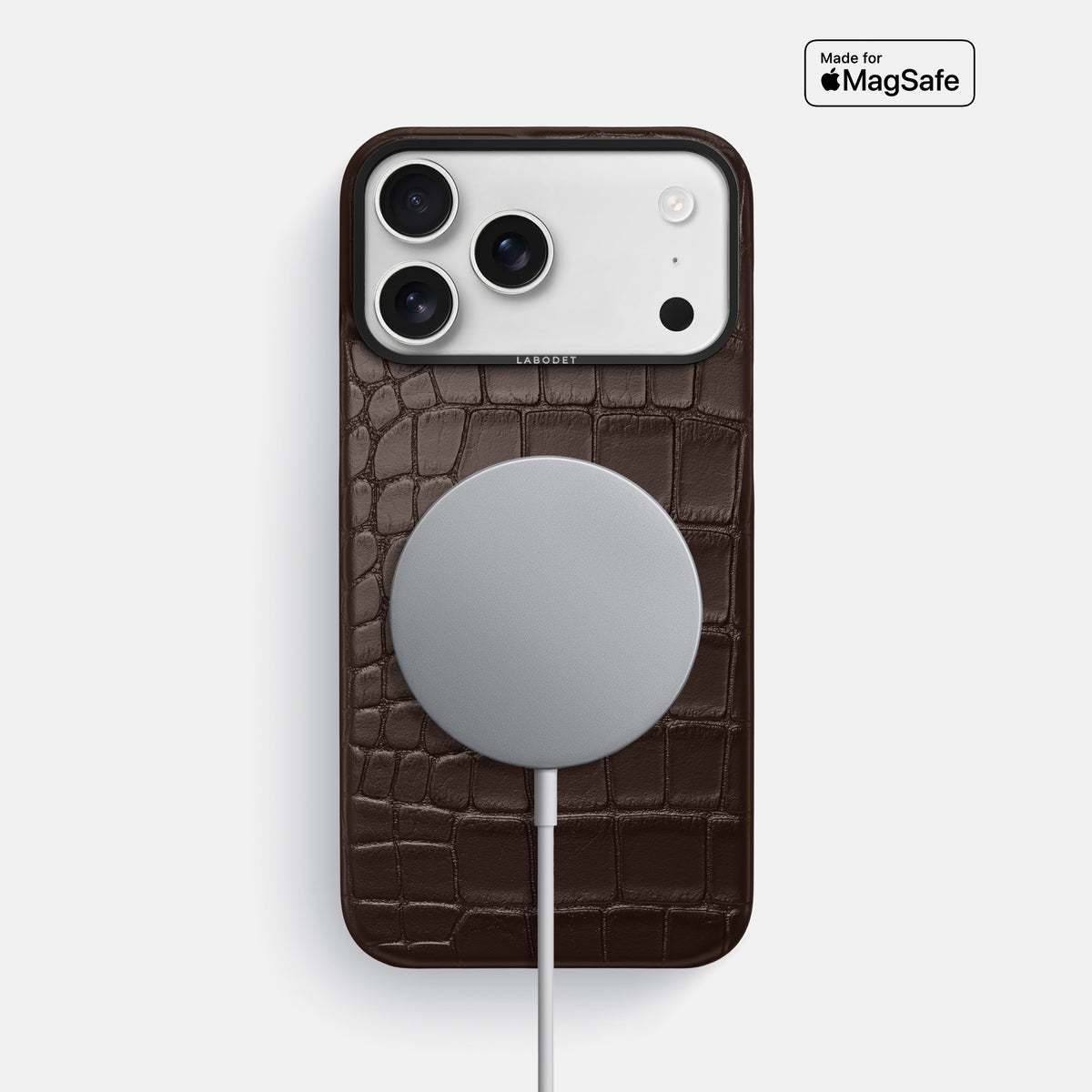Classic Case For iPhone 17 Pro Max In Alligator -5 | Dark-Brown-Black