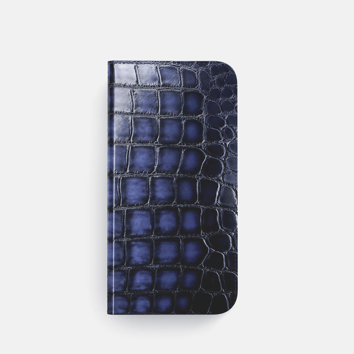 Folio Case For iPhone 18 Pro In Patina Alligator -4 | Havana-Blue-Steel
