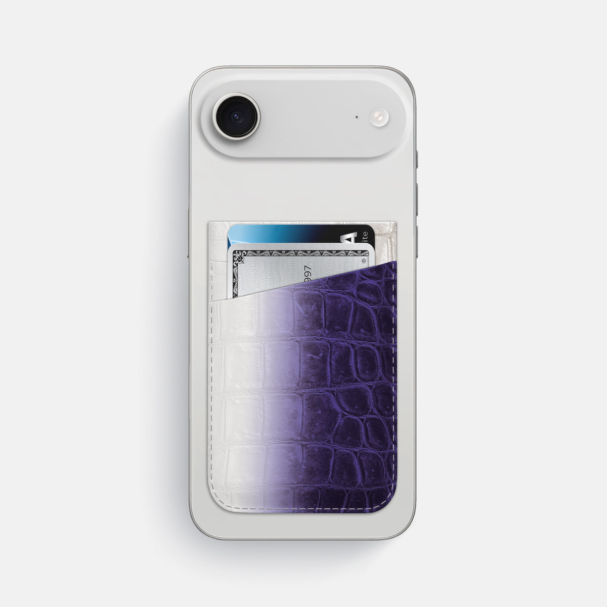 MagSafe Wallet For iPhone 17 Air In Himalayan Crocodile -1 | Purple