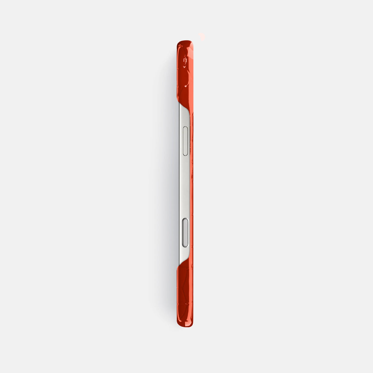 Slim Case For iPhone 17 Pro Max In Shiny Alligator -3 | Orange